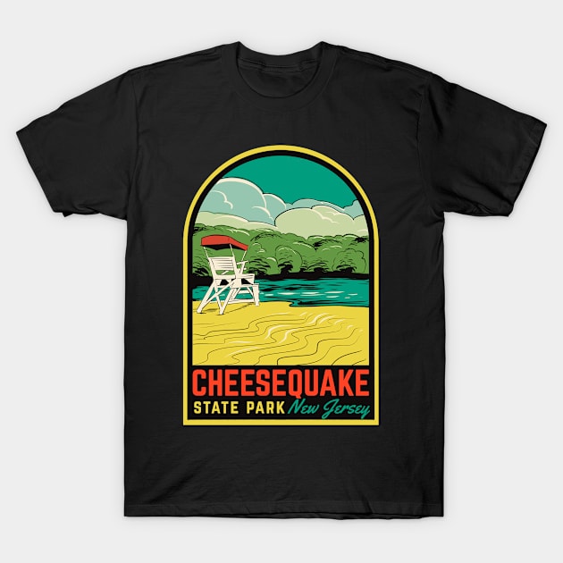 Cheesequake State Park New Jersey T-Shirt by HalpinDesign